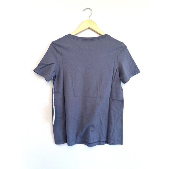 Big Star Shirt Womens SMALL Grey Vneck Short Sleeve Casual Pima Cotton $48 NWT - Picture 4 of 4